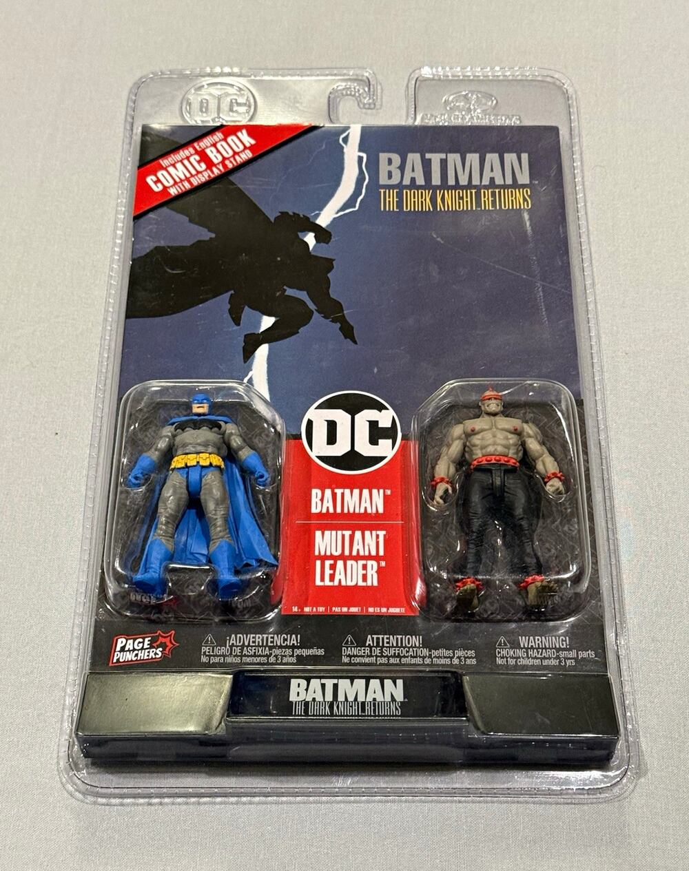 McFarlane Toys Page Punchers Batman Dark Knight Returns Set w/ Comic & Stand